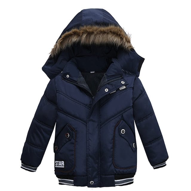 Winter Jacket For Kids Hooded Warm Outerwear Coat BENNYS 