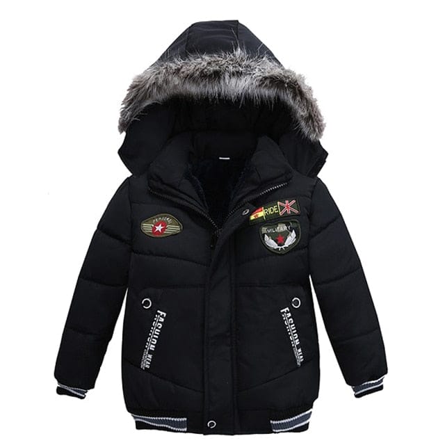 Winter Jacket For Kids Hooded Warm Outerwear Coat BENNYS 