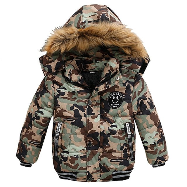 Winter Jacket For Kids Hooded Warm Outerwear Coat BENNYS 