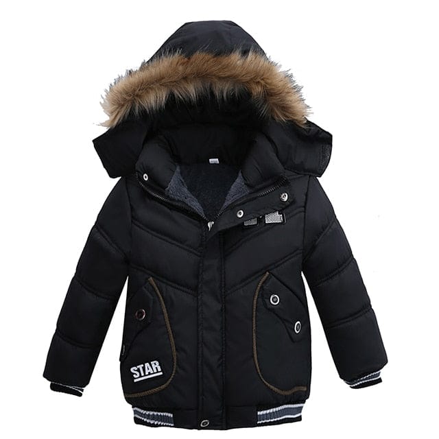 Winter Jacket For Kids Hooded Warm Outerwear Coat BENNYS 