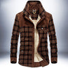 Winter Jacket Men Thicken Warm Fleece Jackets Coats Pure Cotton Plaid Jacket Military Clothes BENNYS 