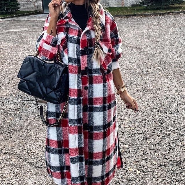 Plaid jacket clearance dress