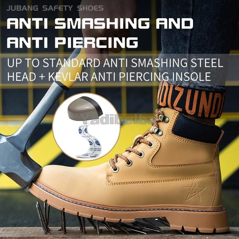 Winter Safety Shoes for Men Anti-piercing Safety Boots BENNYS 