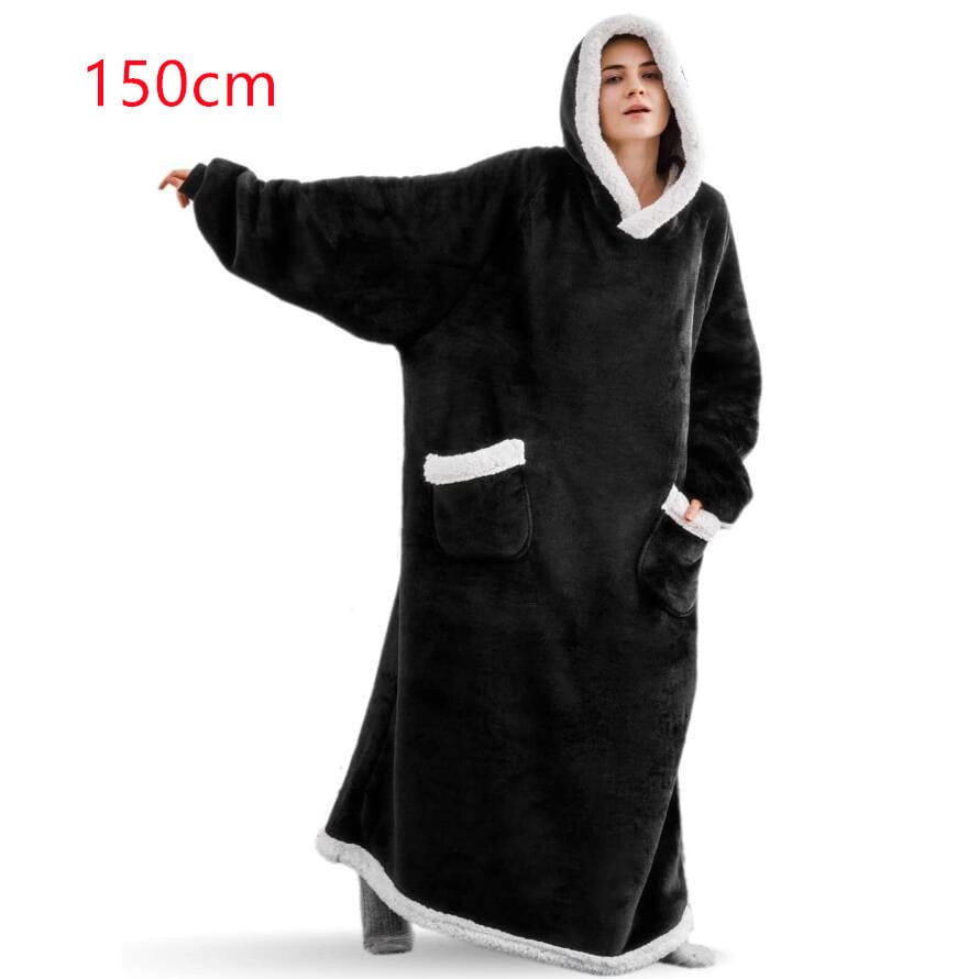 Winter TV Hoodie Blanket Winter Warm Home Clothes Women Men Oversized Pullover With Pockets BENNYS 