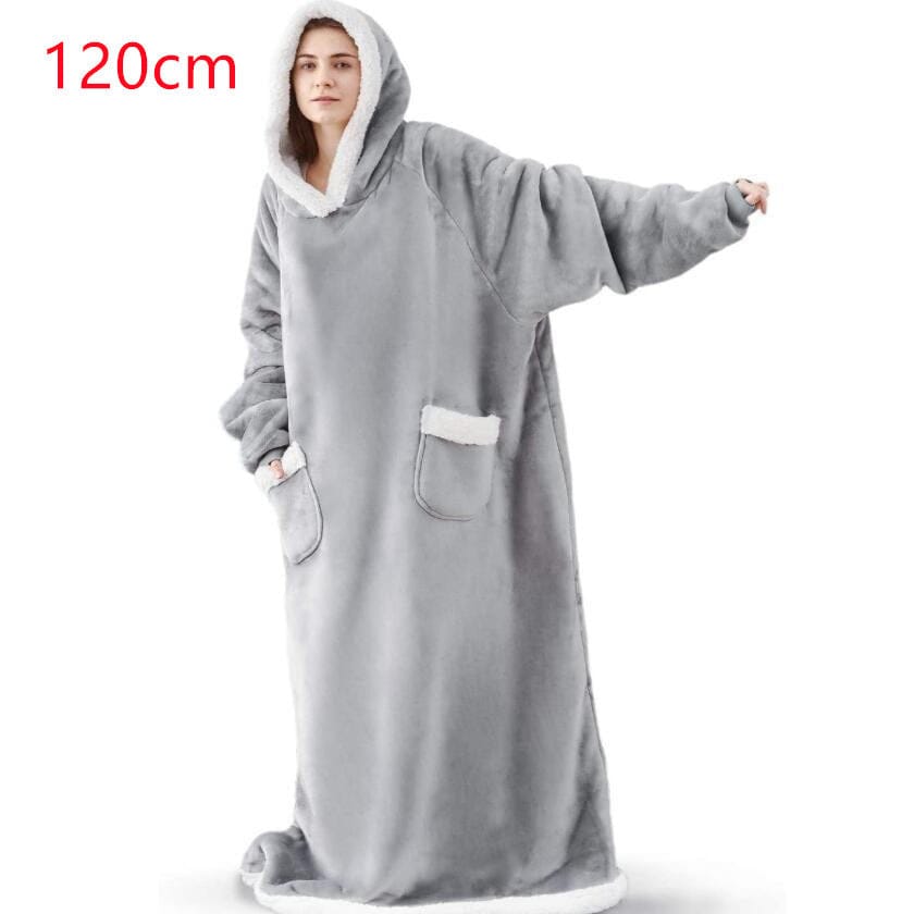 Winter TV Hoodie Blanket Winter Warm Home Clothes Women Men Oversized Pullover With Pockets BENNYS 