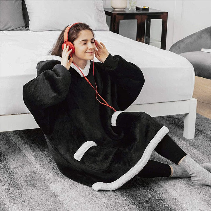 Winter TV Hoodie Blanket Winter Warm Home Clothes Women Men Oversized Pullover With Pockets BENNYS 