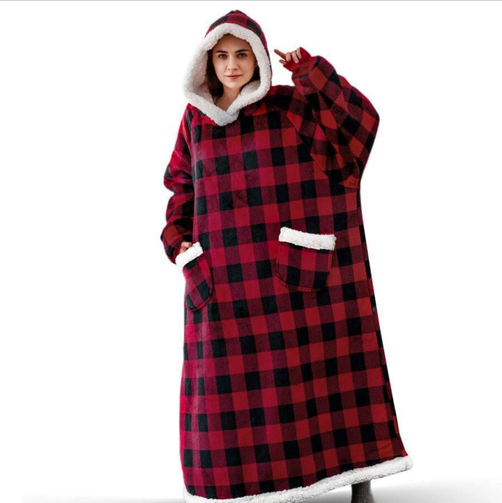 Winter TV Hoodie Blanket Winter Warm Home Clothes Women Men Oversized Pullover With Pockets BENNYS 