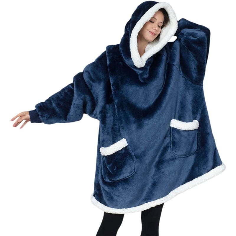 Winter TV Hoodie Blanket Winter Warm Home Clothes Women Men Oversized Pullover With Pockets BENNYS 