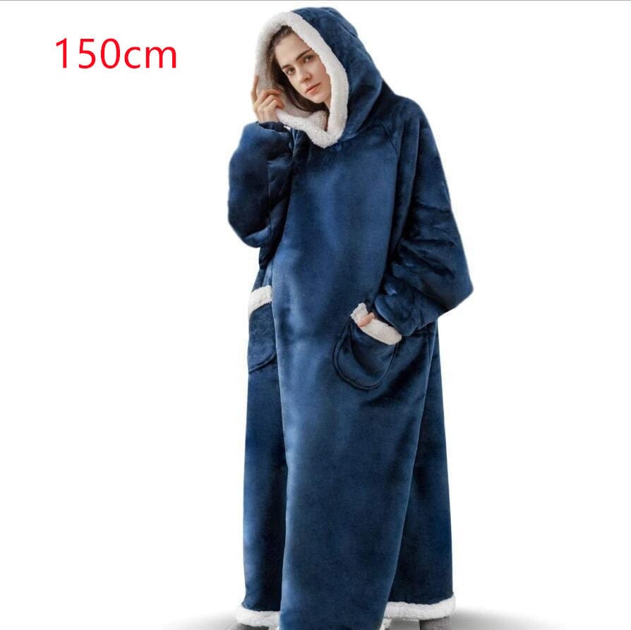 Winter TV Hoodie Blanket Winter Warm Home Clothes Women Men Oversized Pullover With Pockets BENNYS 