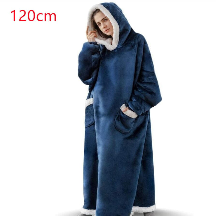 Winter TV Hoodie Blanket Winter Warm Home Clothes Women Men Oversized Pullover With Pockets BENNYS 