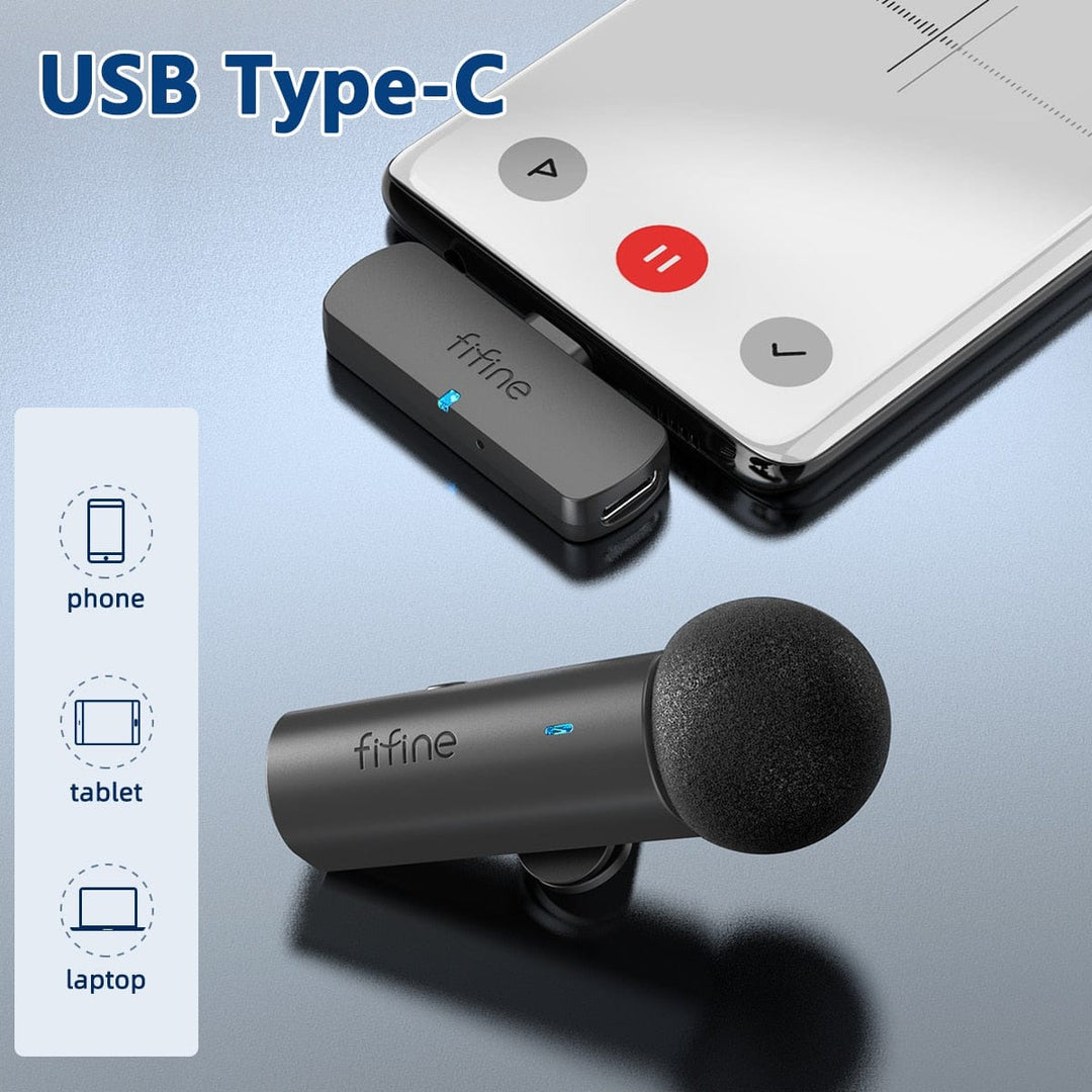 Wireless Recording Microphone For Phone/Tablet/Laptop,Live Streams BENNYS 