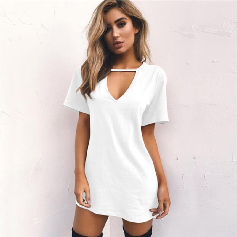 Woman dress mini t-shirt dress top clothing Summer Dresses BENNYS 