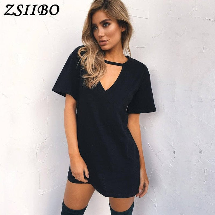 Woman dress mini t-shirt dress top clothing Summer Dresses BENNYS 