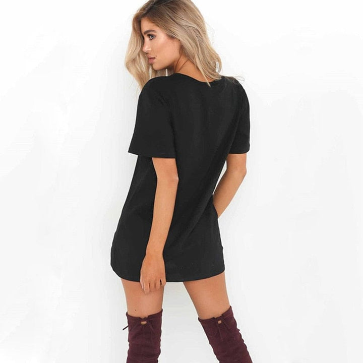 Woman dress mini t-shirt dress top clothing Summer Dresses BENNYS 