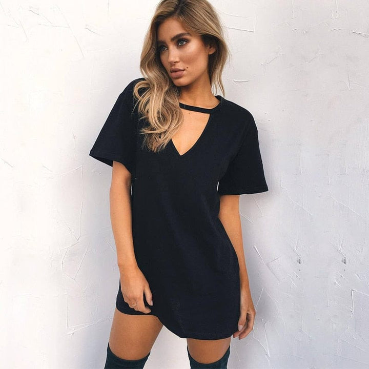 Woman dress mini t-shirt dress top clothing Summer Dresses BENNYS 