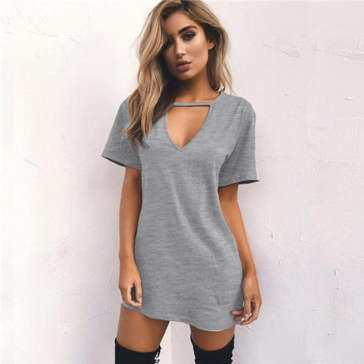 Woman dress mini t-shirt dress top clothing Summer Dresses BENNYS 