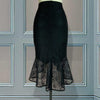 Women Black Lace High Waist Skirt Business/Office Elegant Fashion BENNYS 