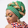 Women Braid Turbans Latest African Head-tie Ladies Sequin Head Wraps BENNYS 