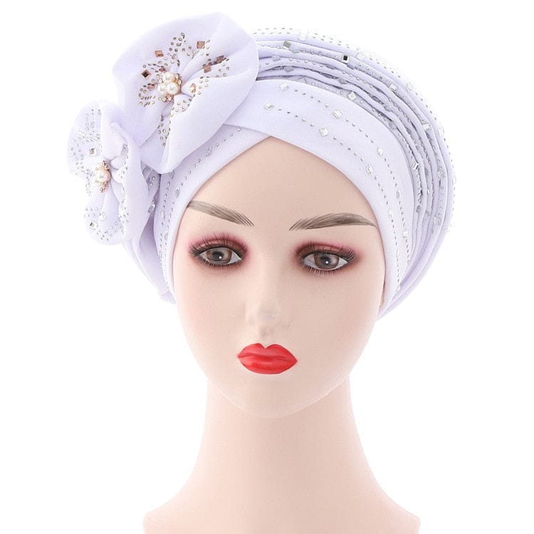 Women Braid Turbans Latest African Head-tie Ladies Sequin Head Wraps BENNYS 