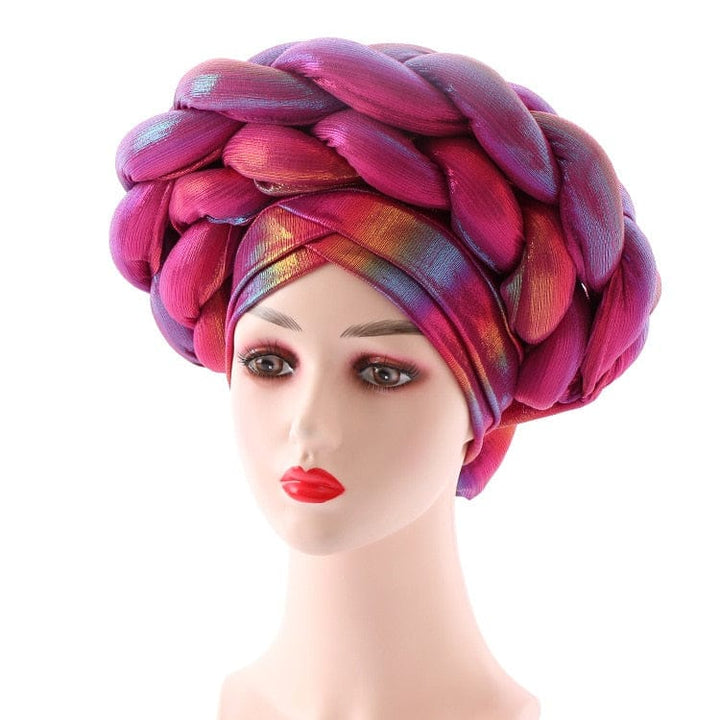 Women Braid Turbans Latest African Head-tie Ladies Sequin Head Wraps BENNYS 