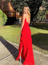 Women Elegant Deep V Neck Maxi Dress Sexy Ruffles Backless Party Club Dresses BENNYS 