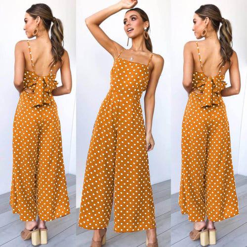 Women Elegant Sexy Jumpsuits Sleeveless Holiday Dress BENNYS 