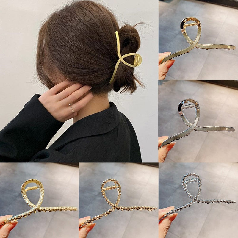 Women Geometric Hair Claw Girls Clamps Fashion Metal Hair Clip BENNYS 