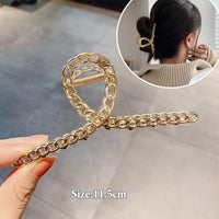 Women Geometric Hair Claw Girls Clamps Fashion Metal Hair Clip BENNYS 