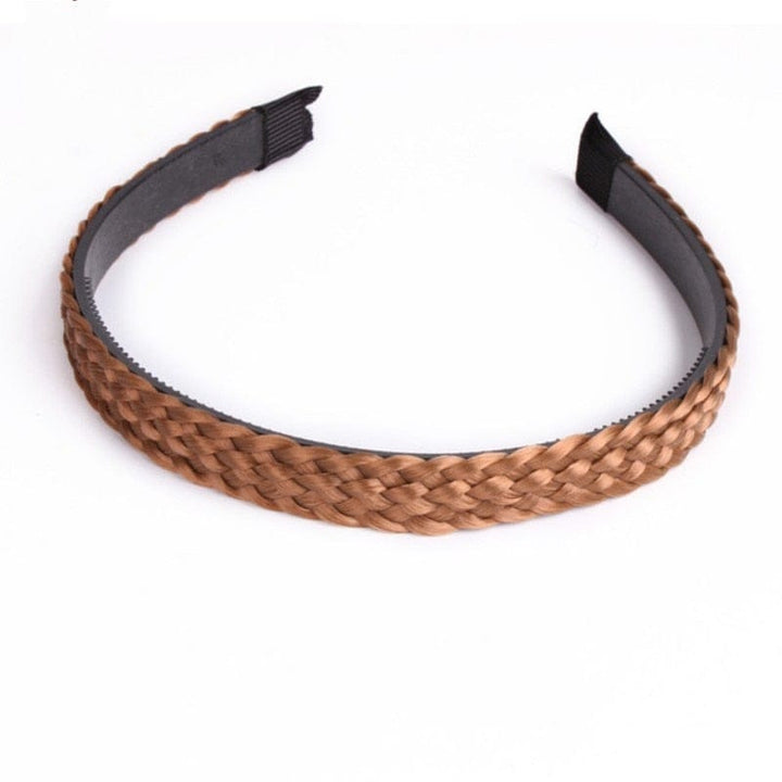 Women Hair Band Fishbone Braid Lazy Wig Twist Braid Headband BENNYS 