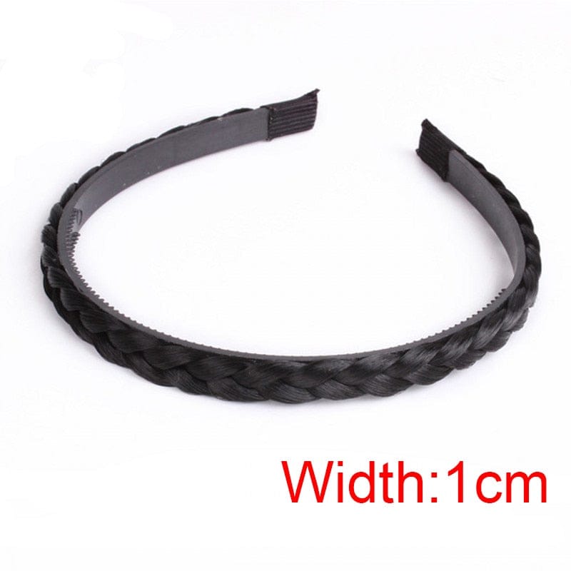 Women Hair Band Fishbone Braid Lazy Wig Twist Braid Headband BENNYS 