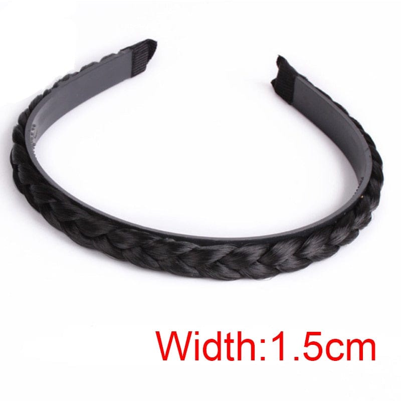 Women Hair Band Fishbone Braid Lazy Wig Twist Braid Headband BENNYS 