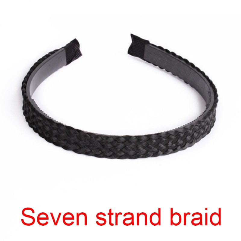 Women Hair Band Fishbone Braid Lazy Wig Twist Braid Headband BENNYS 