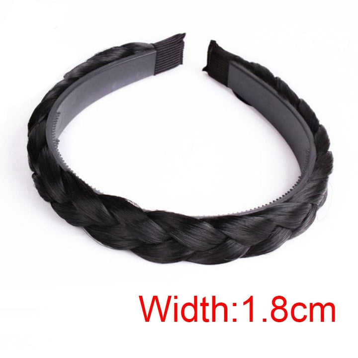 Women Hair Band Fishbone Braid Lazy Wig Twist Braid Headband BENNYS 