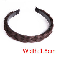 Women Hair Band Fishbone Braid Lazy Wig Twist Braid Headband BENNYS 