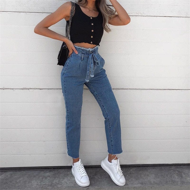 Women High Waist Sexy denim Harem Pants BENNYS 