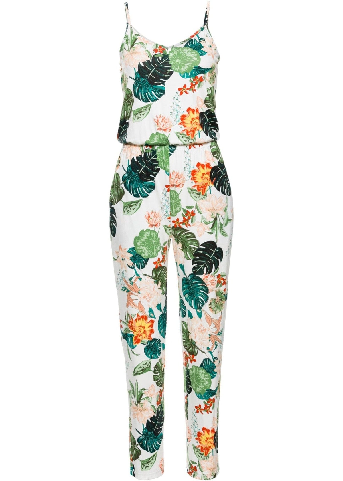 Women Jumpsuits Sexy Slip Sleeveless Pocket Floral Jumpsuits BENNYS 