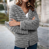 Women Long Sleeve Faux Fur Jacket BENNYS 