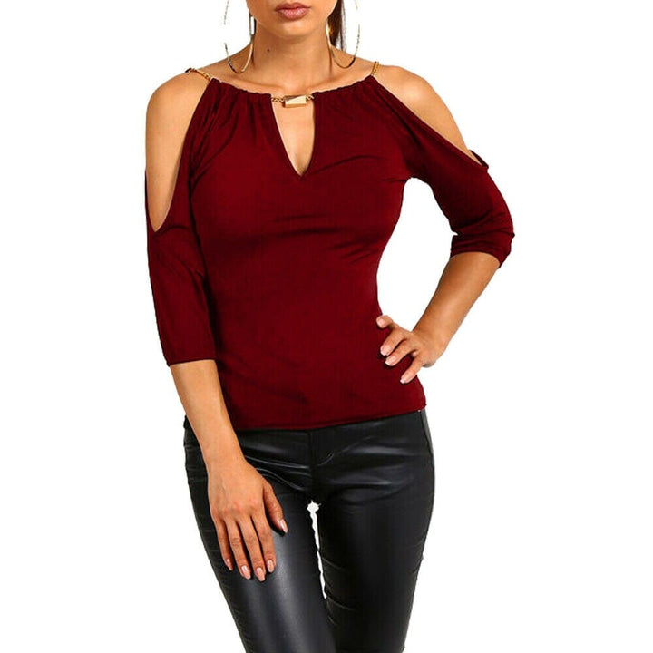 Women Loose Summer Cotton Casual Tops Off Shoulder Top BENNYS 