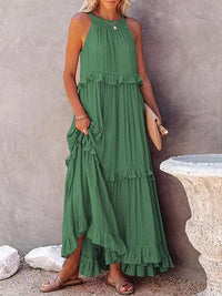 Women Maxi Summer Dresses Solid Casual  Dress BENNYS 