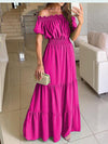 Women Maxi Summer Dresses Solid Casual  Dress BENNYS 