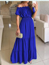 Women Maxi Summer Dresses Solid Casual  Dress BENNYS 