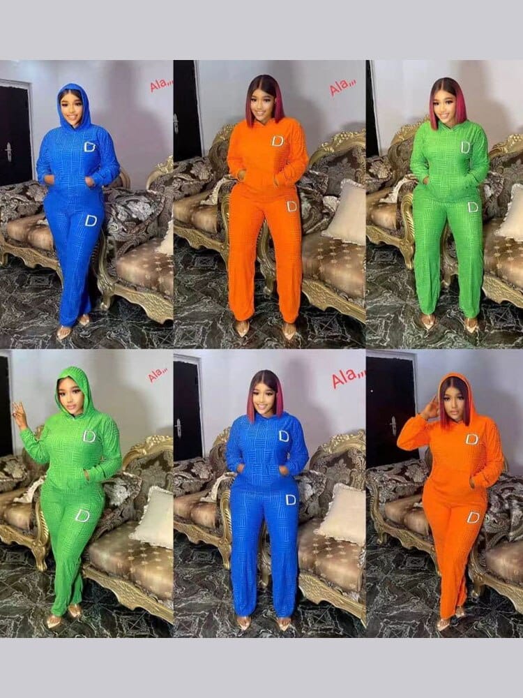 Women New Fashion Letter Printed 2 Piece Sets BENNYS 