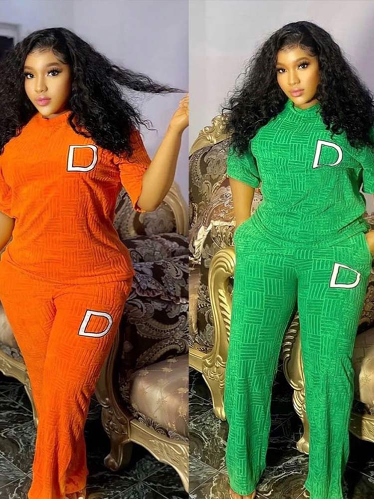 Women New Fashion Letter Printed 2 Piece Sets BENNYS 