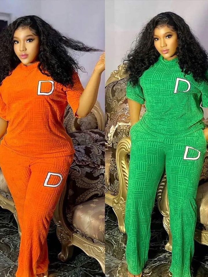 Women New Fashion Letter Printed 2 Piece Sets BENNYS 