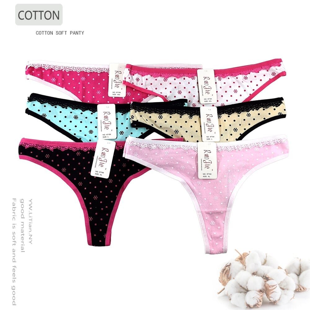 Women Panties Cotton Secret G-String Underwear Fashion Thongs – Bennys  Beauty World