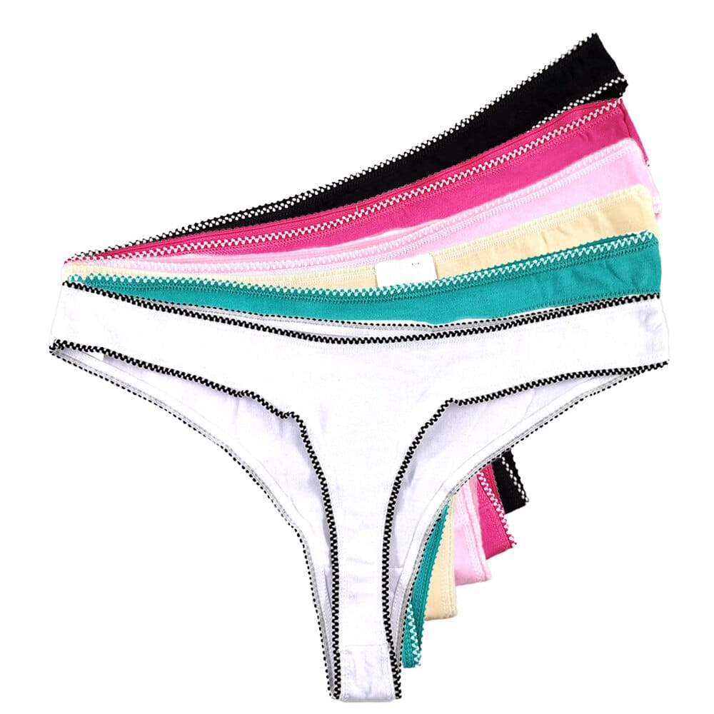 10 Pcs/Pack Elegant Lace Cotton Women G-String Thong Plus Size Panties –  Bennys Beauty World