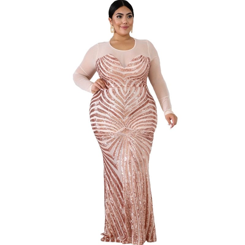 Plus size long sale sleeve dresses