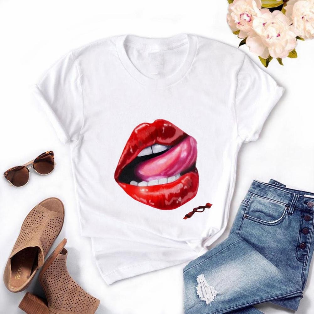 Women Plus Size Tops Summer Tops Graphic Tees For Women BENNYS 