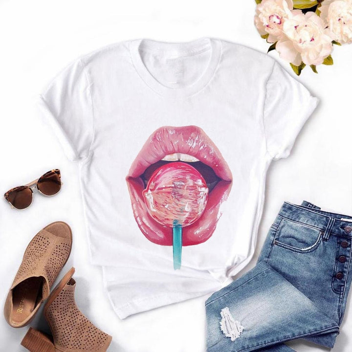 Women Plus Size Tops Summer Tops Graphic Tees For Women BENNYS 