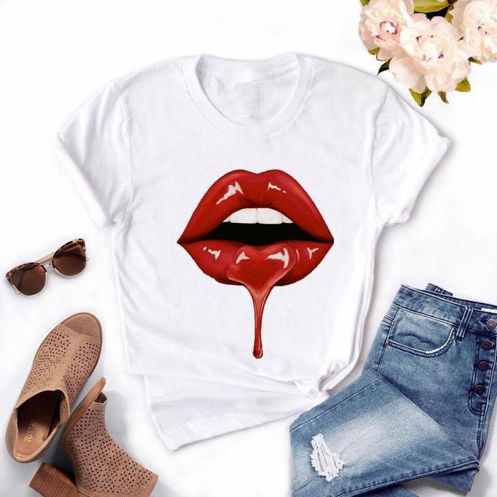 Women Plus Size Tops Summer Tops Graphic Tees For Women BENNYS 